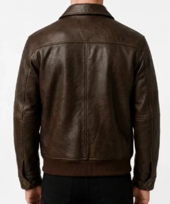 A2 Flight Brown Bomber Leather Jacket