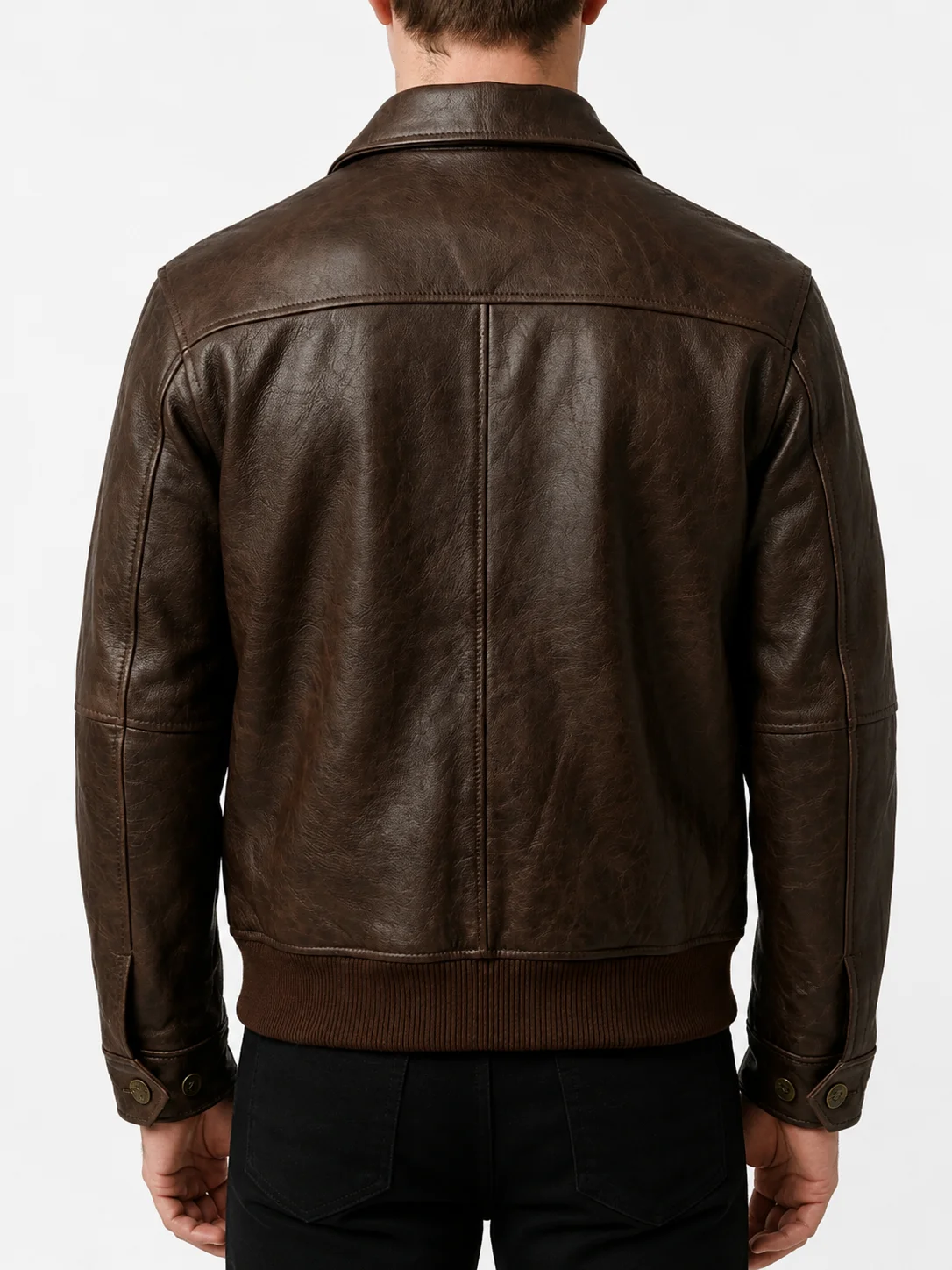 A2 Flight Brown Bomber Leather Jacket