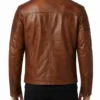 Brown Distressed Cafe Racer Mens Biker Vintage Motorcycle Leather Jacket