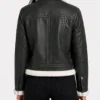 Fiona Green Hooded Shearling Leather Jacket