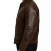 Mens A-2 Aviator Leather Bomber Jacket