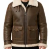 Mens B3 Flight Shearling Bomber Jacket
