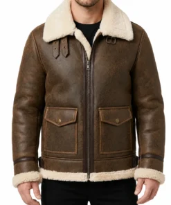 Mens B3 Flight Shearling Bomber Jacket
