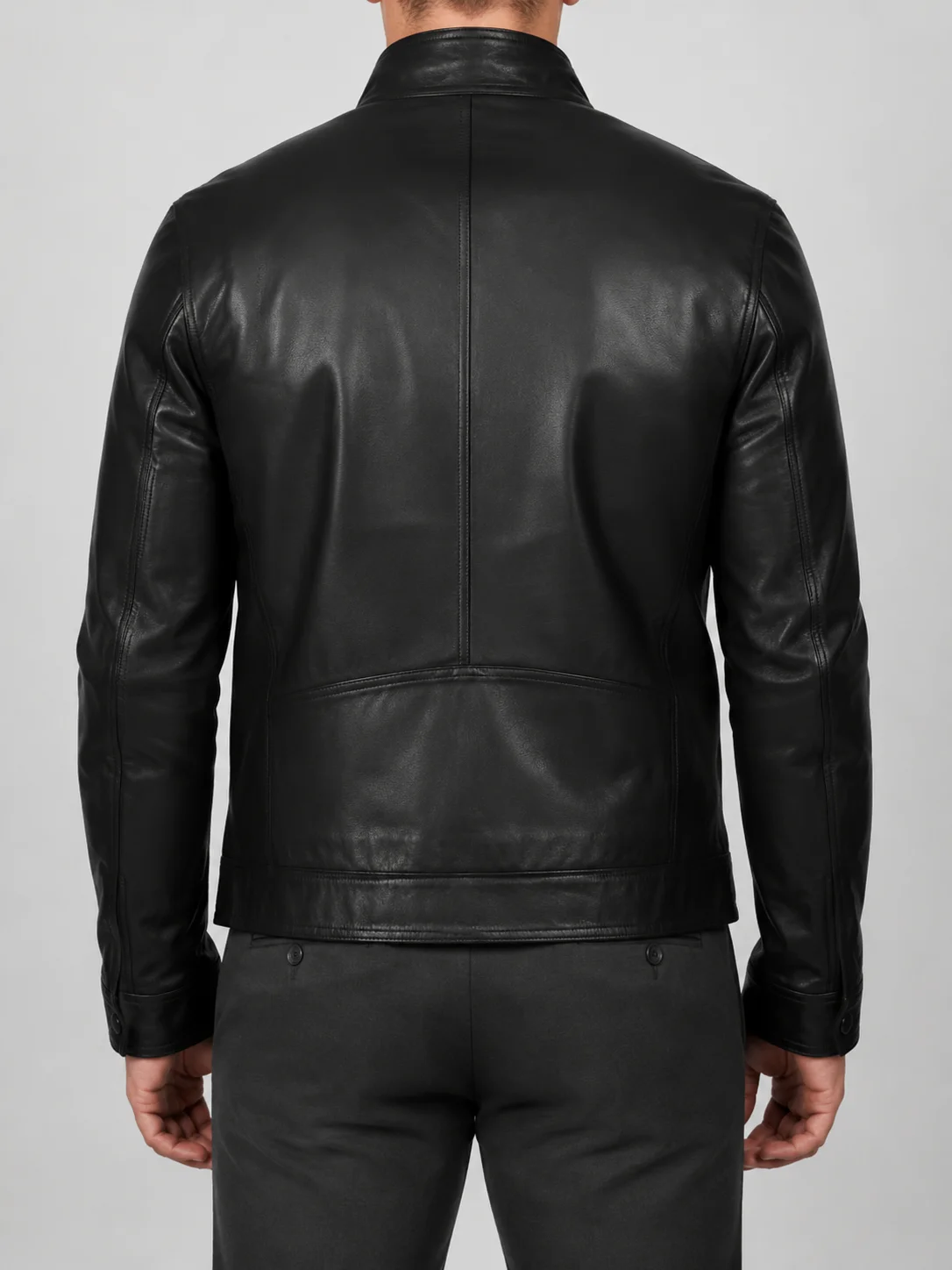 Classic Leather Simple Men Jacket