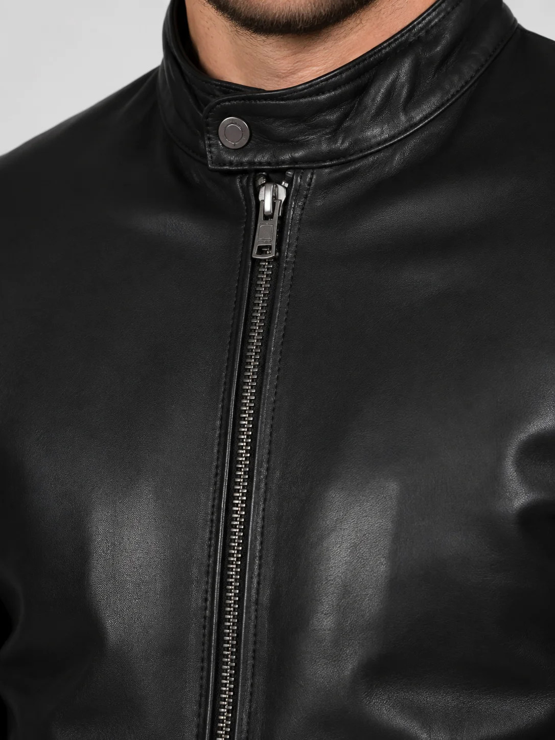 Classic Leather Simple Men Jacket