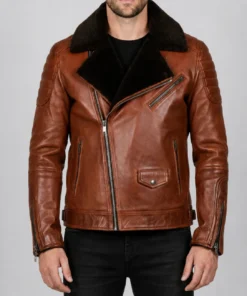 Golden Bear Brown Leather Jacket