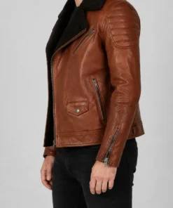 Golden Bear Brown Leather Jacket