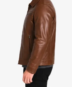 Johnny Brown Leather Jacket Men