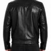 Men’s Triple Pocket Leather Bomber Jacket