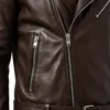 Vanguard Dark Brown Biker Jacket
