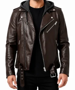Vanguard Dark Brown Biker Jacket
