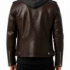 Vanguard Dark Brown Biker Jacket