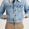 Adam Levine Denim Jacket With Corduroy Collar