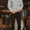 Adam Levine Denim Jacket With Corduroy Collar