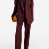 Inspired by The Voice S30 Queen Latifah Burgundy Suit