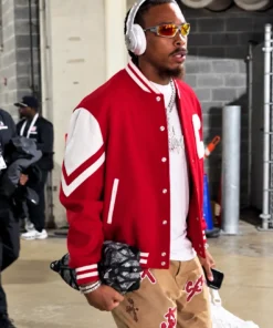 Justin Jefferson Soldier Field Red Jacket