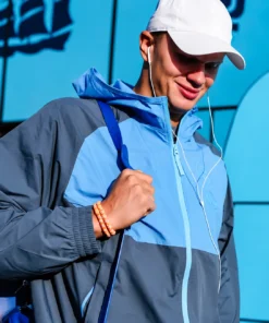 Palace vs Man City Pregame Arrival Erling Haaland Windbreaker