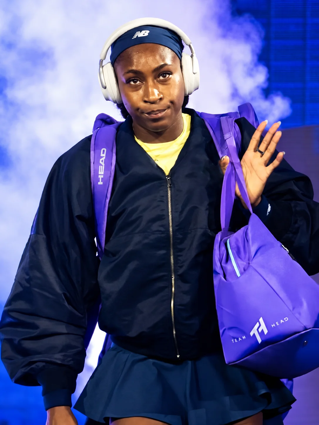 US Open 2026 Coco Gauff Navy Bomber Jacket