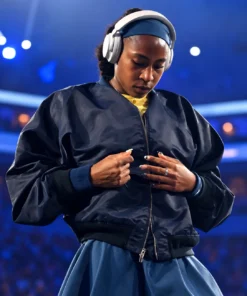 US Open 2026 Coco Gauff Navy Bomber Jacket
