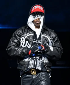 A$AP Rocky GR1M Design Leather Jacket