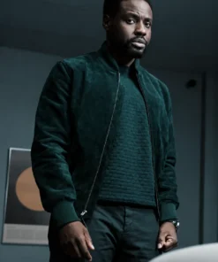 Dark Matter Leighton Vance Suede Bomber Jacket