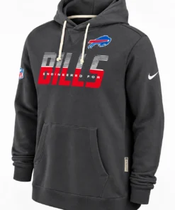 Inspired By Buffalo Bills 2026 Charcoal Gray Sideline Hoodie
