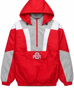 Inspired By Ohio State Red Pullover Jacket