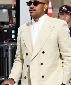 Jalen Hurts Cream Blazer