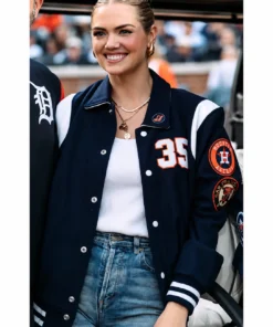 Kate Upton Detroit Tigers 2026 Blue Jacket