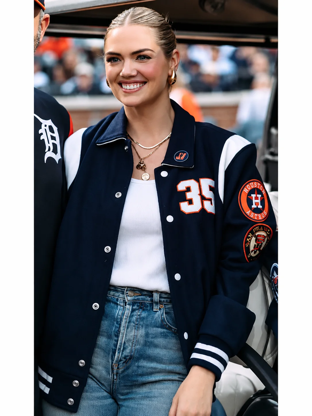 Kate Upton Detroit Tigers 2026 Blue Jacket