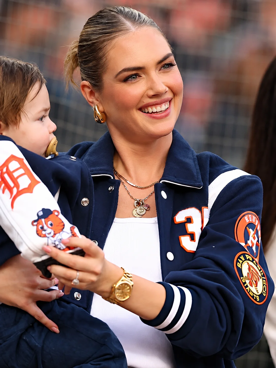 Kate Upton Detroit Tigers 2026 Blue Jacket