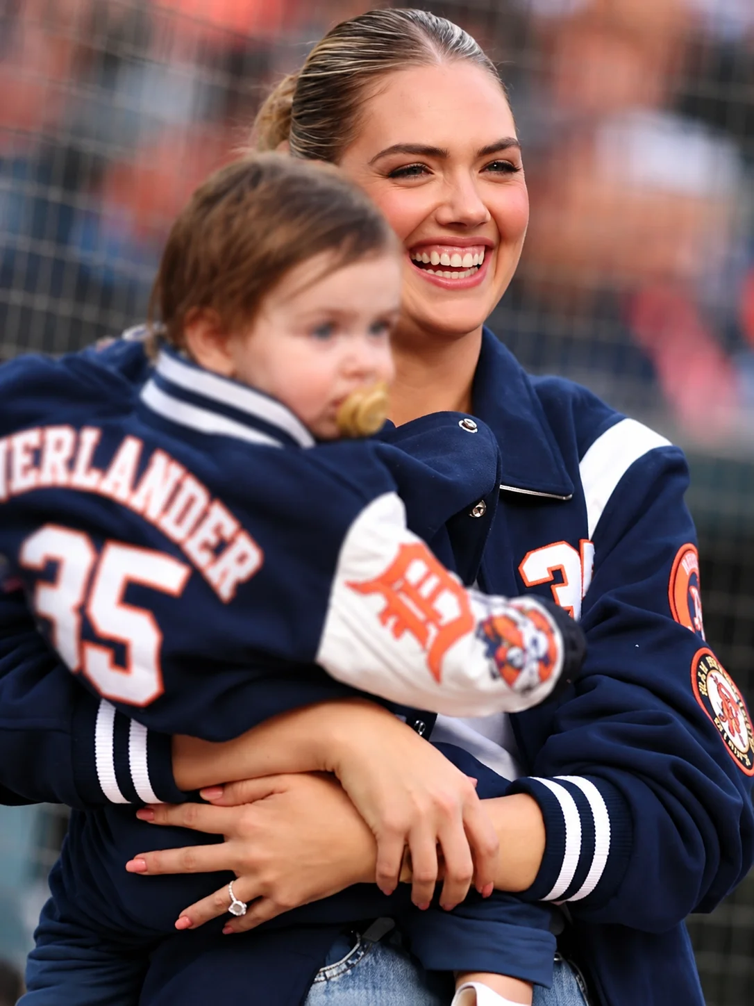 Kate Upton Detroit Tigers 2026 Blue Jacket