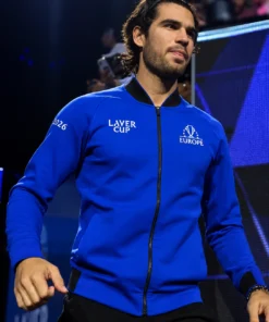 Laver Cup 2026 Carlos Alcaraz Blue Zip-Up Jacket