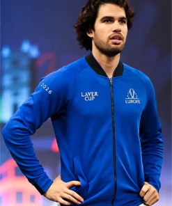 Laver Cup 2026 Carlos Alcaraz Blue Zip-Up Jacket