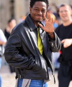 PFW David Jonsson Black Leather Jacket