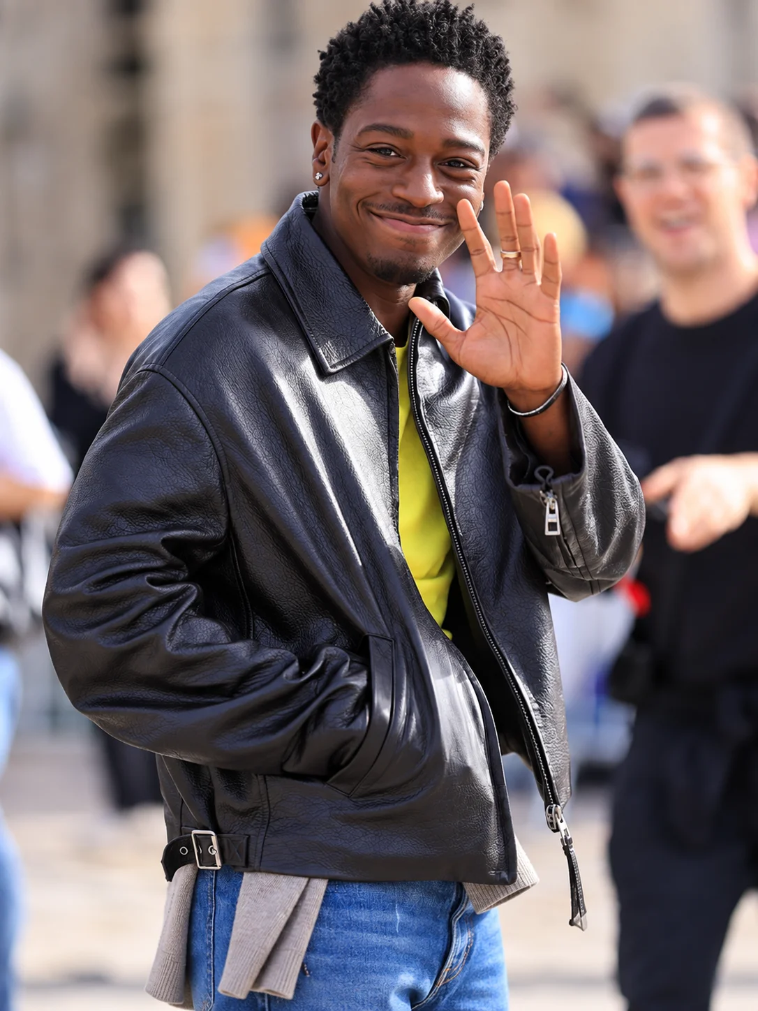 PFW David Jonsson Black Leather Jacket