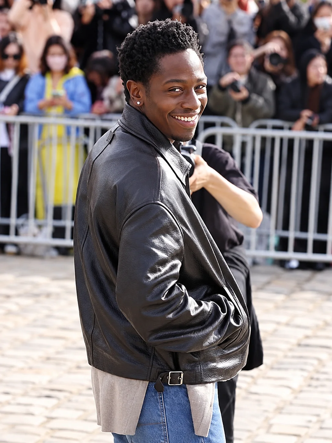 PFW David Jonsson Black Leather Jacket