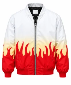 Rengoku Demon Slayer Zipper Jacket
