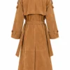 Tate McRae SNL After Party Brown Coat