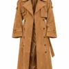 Tate McRae SNL After Party Brown Coat