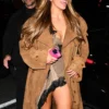 Tate McRae SNL After Party Brown Coat