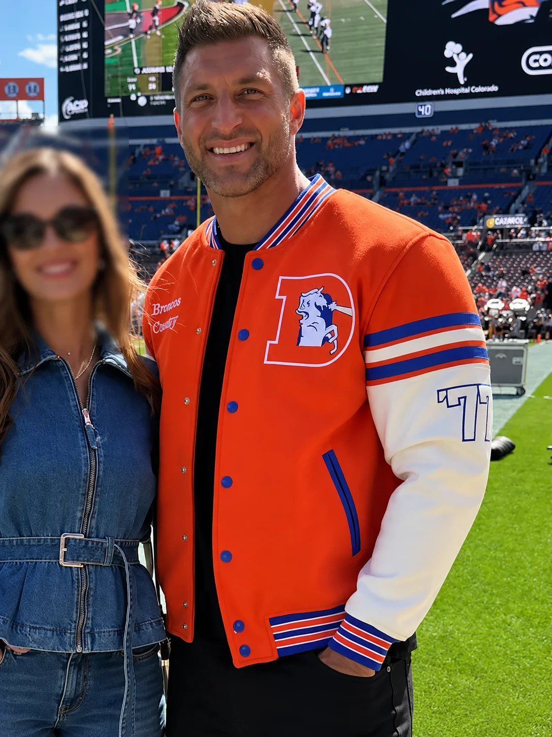 Tim Tebow Denver Broncos Varsity Jacket